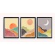 Fabulous Minimalist Abstract Posters Boho Style, 3 Print Set - 18