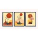 Fabulous Minimalist Abstract Posters Boho Style, 3 Print Set - 20