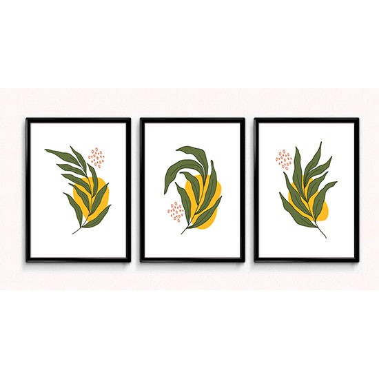 Fabulous Minimalist Abstract Posters Boho Style, 3 Print Set - 24