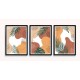 Fabulous Minimalist Abstract Posters Boho Style, 3 Print Set - 29