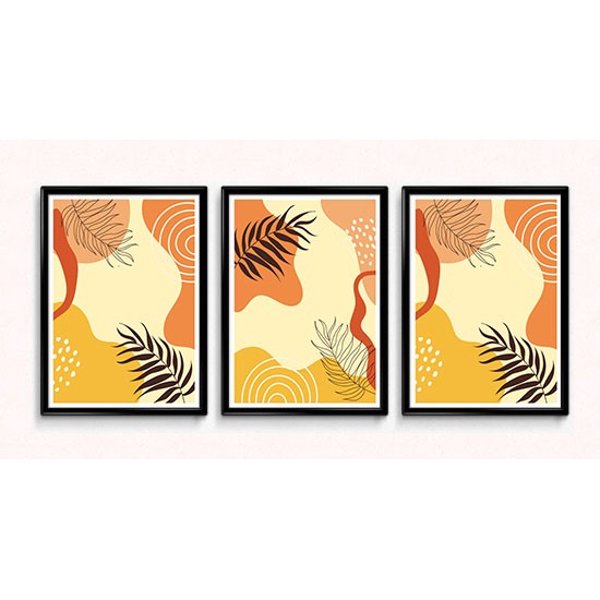 Fabulous Minimalist Abstract Posters Boho Style, 3 Print Set - 31