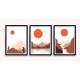 Fabulous Minimalist Abstract Posters Boho Style, 3 Print Set - 50