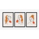 Fabulous Minimalist Abstract Posters Boho Style, 3 Print Set - 56