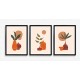 Fabulous Minimalist Abstract Posters Boho Style, 3 Print Set - 61