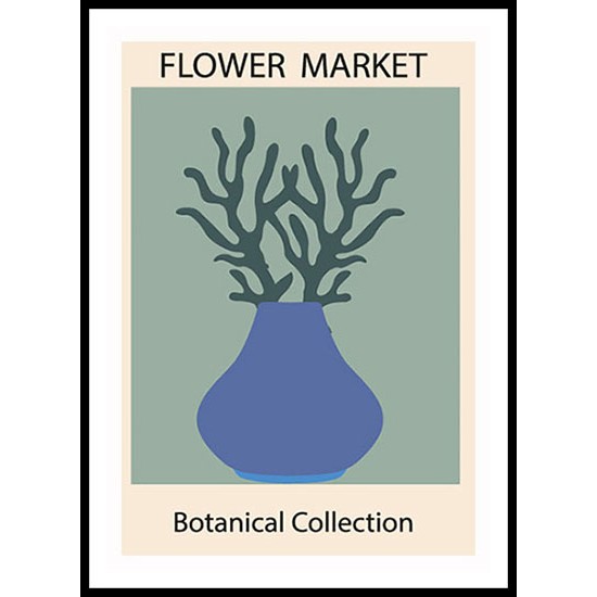 1970 Flowers Market Trendy Botanical Wall Art Poster 10