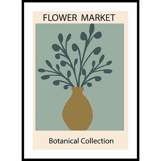 1970 Flowers Market Trendy Botanical Wall Art Poster 12