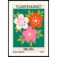 1970 Flowers Market Trendy Botanical Wall Art Poster 15