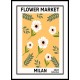 1970 Flowers Market Trendy Botanical Wall Art Poster 3