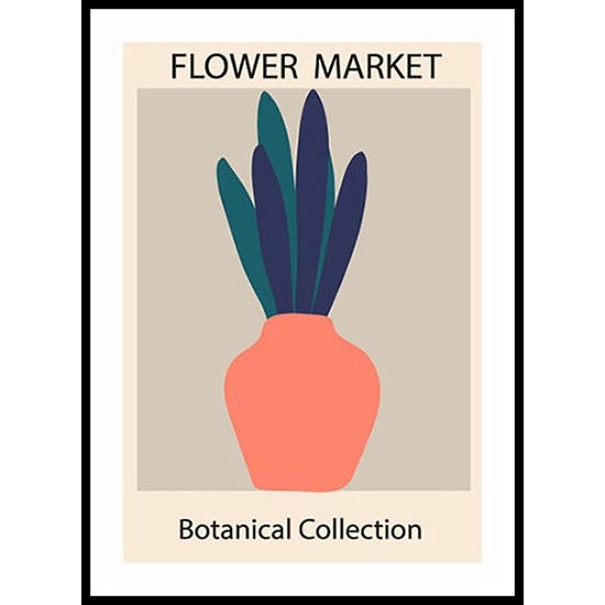 1970 Flowers Market Trendy Botanical Wall Art Poster 9