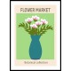 Botanical Poster With Assorted Flowers Wall Art 4