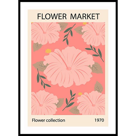 Botanical Poster With Assorted Flowers Wall Art 6