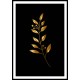 Minimalist Modern Gold Flowers Wall Art Poster 2