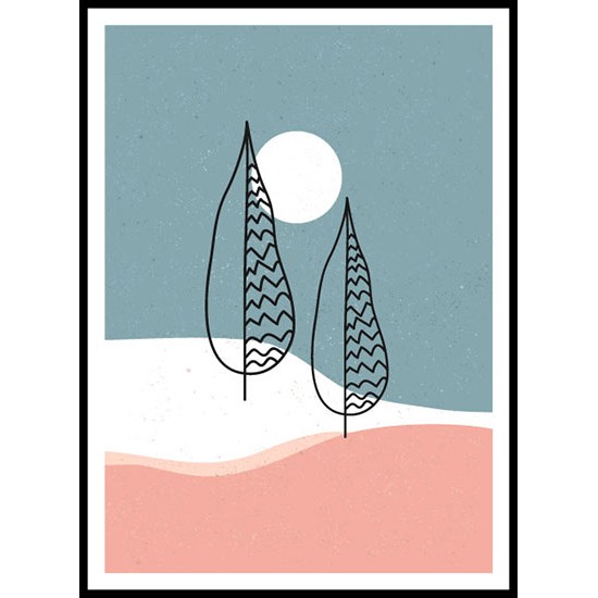 Modern Wall Art Abstract Landscape Poster 6