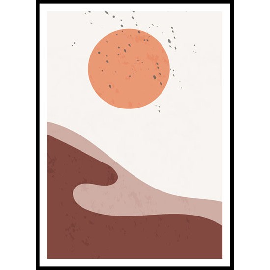 Modern Minimalist Abstract Landscape Aesthetic Wall Art Poster 1