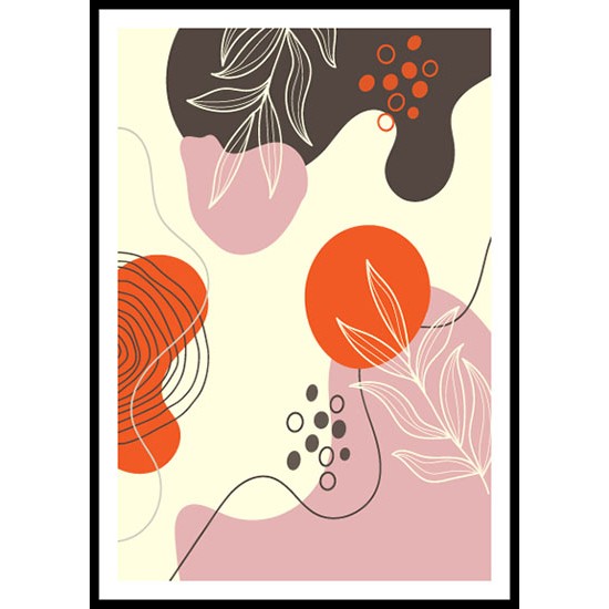 Hand Drawn Abstract Botanical Poster Wall Art Poster 2