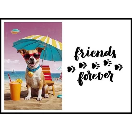 AI Generated Cool Dog With A Doggie Quote - 2 AI Generated Cool Dog With A Doggie Quote - 2