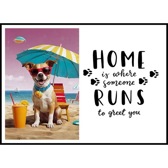 AI Generated Cool Dog With A Doggie Quote - 2 AI Generated Cool Dog With A Doggie Quote - 2