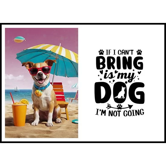 AI Generated Cool Dog With A Doggie Quote - 2 AI Generated Cool Dog With A Doggie Quote - 2