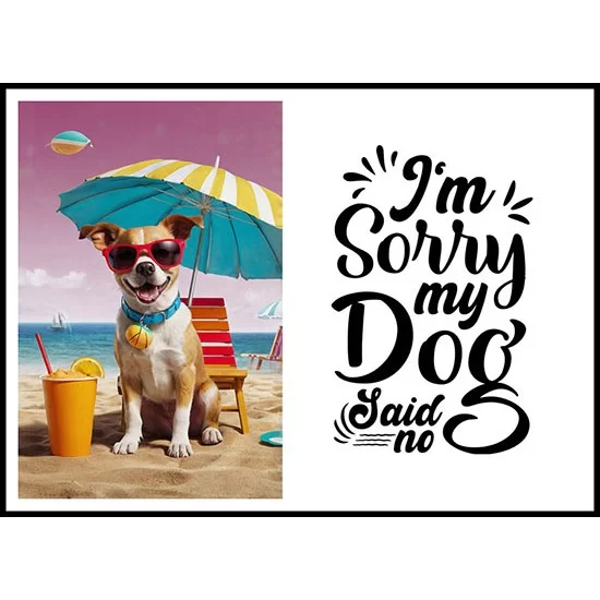 AI Generated Cool Dog With A Doggie Quote - 2 AI Generated Cool Dog With A Doggie Quote - 2