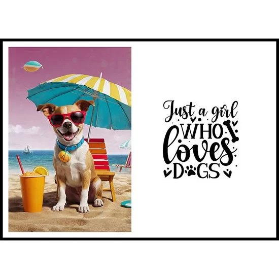 AI Generated Cool Dog With A Doggie Quote - 2 AI Generated Cool Dog With A Doggie Quote - 2