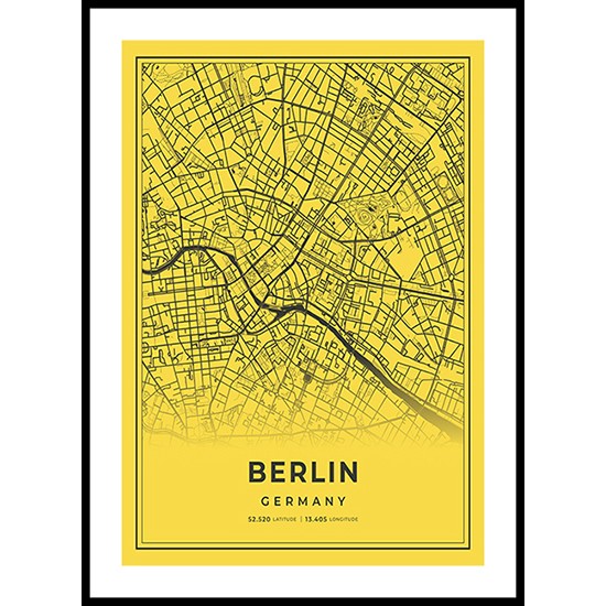 Berlin City Map, Germany