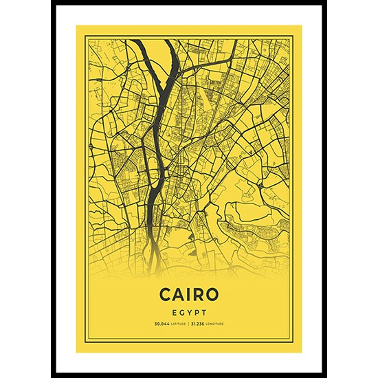 Cairo City Map, Egypt