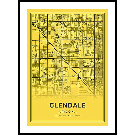 Glendale City Map, Arizona