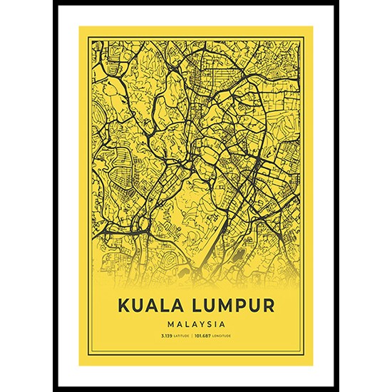 Kuala Lumpur City Map, Malaysia