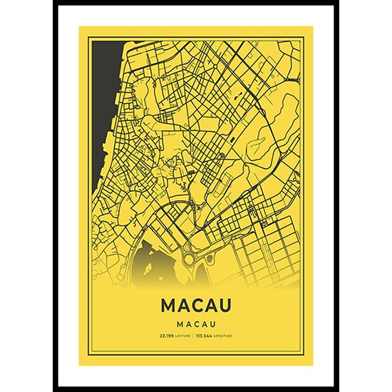 Macau City Map, Macau