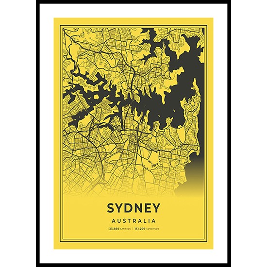 Sydney City Map, Australia