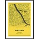 Warsaw City Map, Poland