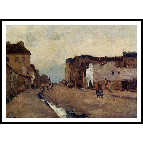 A Street in Bercy, A New Print Of an Albert Lebourg Painting