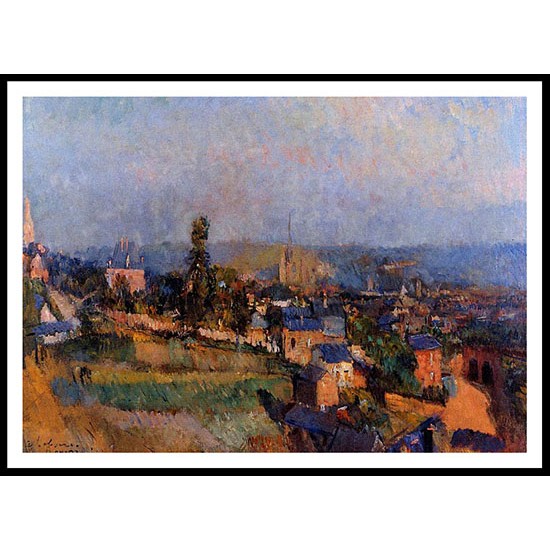 At Bois Guillaume near Rouen, A New Print Of an Albert Lebourg Painting