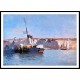 Dieppe Vapeur Amarre 1881, A New Print Of an Albert Lebourg Painting