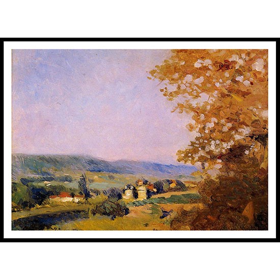 Houses in the Valley, A New Print Of an Albert Lebourg Painting