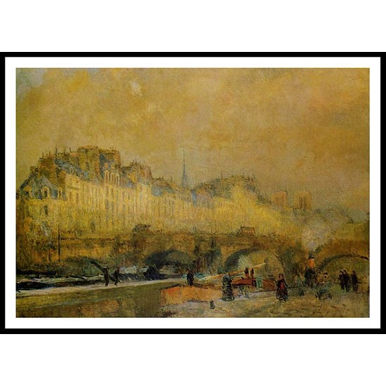 LEcluse de la Monnaie 1910, A New Print Of an Albert Lebourg Painting