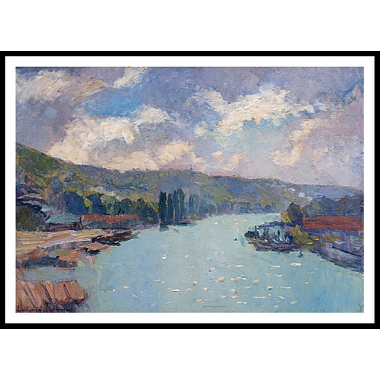 La Seine a Rouen 1886, A New Print Of an Albert Lebourg Painting