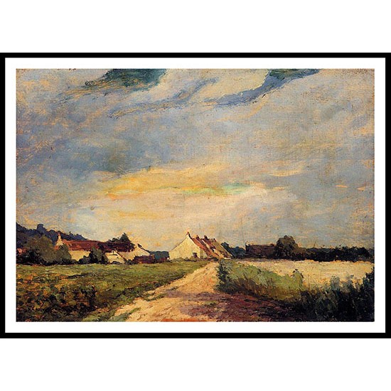 Landscape with Houses, A New Print Of an Albert Lebourg Painting