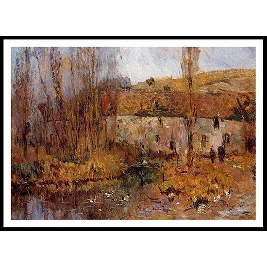 Mill in Normandy, A New Print Of an Albert Lebourg Painting