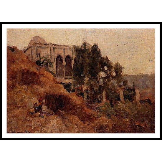 Moorish House in Algiers, A New Print Of an Albert Lebourg Painting