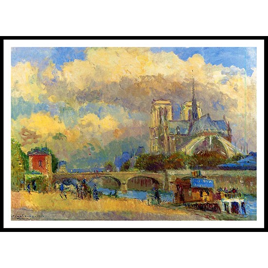 Notre Dame de Paris, A New Print Of an Albert Lebourg Painting