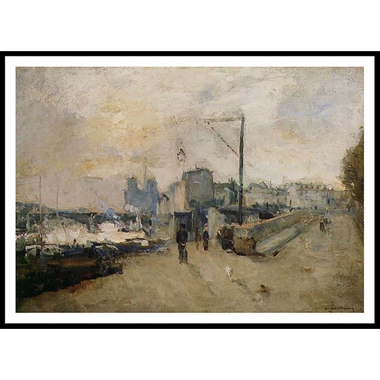 Notre Dame de Paris vue de la Cite 1878, A New Print Of an Albert Lebourg Painting