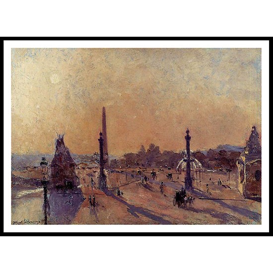 Place de la Concord, A New Print Of an Albert Lebourg Painting