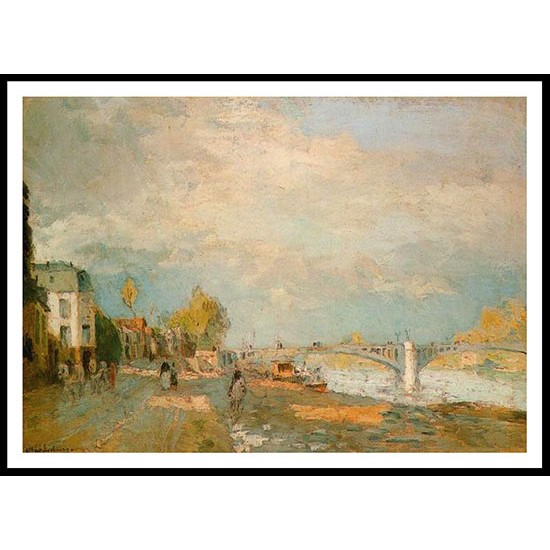 Promeneurs sur la Rive, A New Print Of an Albert Lebourg Painting