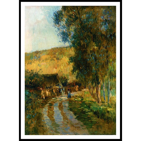 Road in the Vallee de LIton, A New Print Of an Albert Lebourg Painting