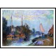 Rotterdam View of Vleuve Schie, A New Print Of an Albert Lebourg Painting