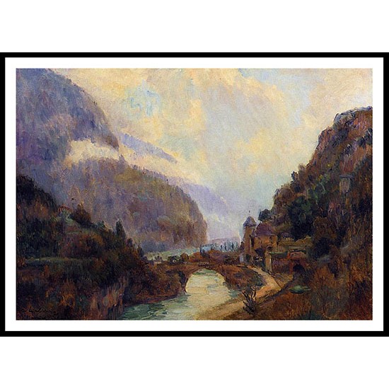 Saint Maurice Valais , A New Print Of an Albert Lebourg Painting