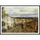 Street in Pont du Chateau, A New Print Of an Albert Lebourg Painting