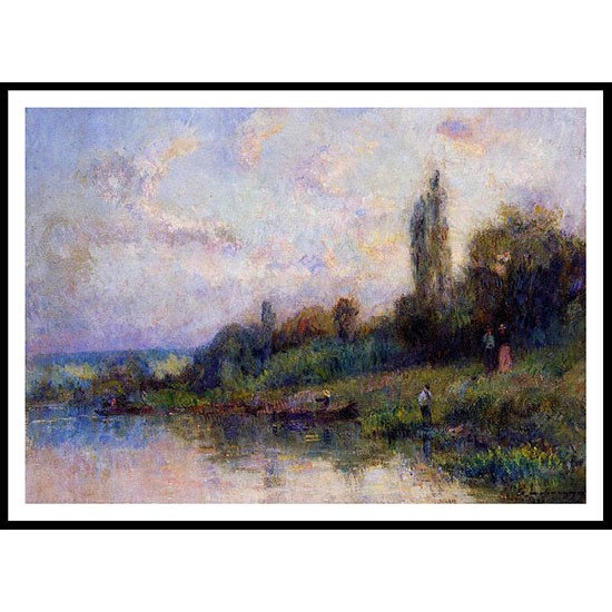 The Banks of the Seine, A New Print Of an Albert Lebourg Painting