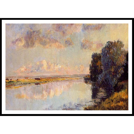 The Banks of the Seine at Maisons Lafitte, A New Print Of an Albert Lebourg Painting